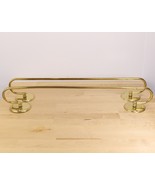 Vtg Pair of Brass Wall Mount Towel Holder Rack Rod Tube Gra Rivadossi ITALY - $954.82 MXN