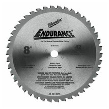 Milwaukee 48-40-4515 8 in. Metal & Stainless Cutting Circular Saw Blade, New - $101.99