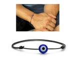 EVIL EYE BRACELET Black String Surfer Good Luck Protection Blue Men Wome... - $7.95