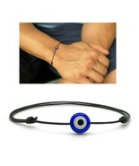 EVIL EYE BRACELET Black String Surfer Good Luck Protection Blue Men Wome... - €6,88 EUR