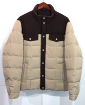 NEW Men&#39;s Quilted Stretch Down Puffer Jacket 600 Fill Water Resistant Large $179 - £102.49 GBP