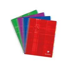 Clairefontaine Wirebound Notebook - Graph w/12 tabs 60 sheets - 6 3/4 x ... - $21.99