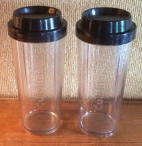  Cuisinart CPB-300 16 oz Blender Travel Tumbler Replacement Cup &amp; Lid Set of 2 - £14.86 GBP