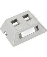 Black Box WPT461-MF MODULAR FURNITURE WALLPLATE - 2-PORT, GR - $24.12