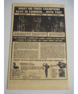 1973 Ad Joe Weider Muscle Course Larry Scott, Dave Draper, Reg Lewis - $10.96 CAD