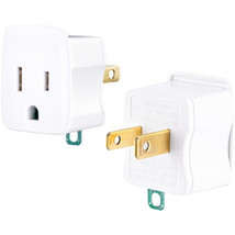 Cyber Power GT1W2PK 3-PRONG TO 2-PRONG PLUG ADAPTER 2-PACK, POLARIZED GR... - $24.50