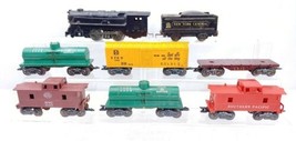 An item in the Toys & Hobbies category: Marx Lot 6 Freight Cars 1 Steam Locomotive Tender O Scale