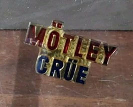 Motley Crue Lapel Hat Pin 1980s Vintage Rock Tommy Lee Vince Neil NIkki ... - $266.51 MXN