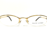 Ralph Lauren Petite Eyeglasses Frames RL5001 9004 Shiny Gold Half Rim 47... - $55.88