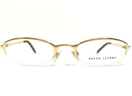 Ralph Lauren Petite Eyeglasses Frames RL5001 9004 Shiny Gold Half Rim 47-19-130 - £44.94 GBP