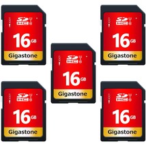 16Gb 5 Pack Sd Card Uhs-I U1 Class 10 Sdhc Memory Card High-Speed Full Hd Video  - £52.40 GBP
