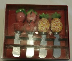 Fruit Salad Collection Set of 4 Cheese Spreaders - Kohls Department Stores - £11.73 GBP