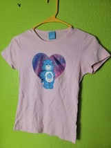 Vintage Y2K Girls Shirt Care Bears 2003 Made In USA Pink Medium Grumpy - $37.57