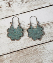 Beautiful Bronze &amp; Green Boho Style Earrings - Brand New - £10.38 GBP