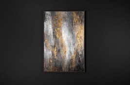 Framed abstract painting on canvas, Large modern canvas wall art, Large ... - £377.64 GBP