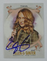 Sarah Tiana Signed 2021 Topps Allen &amp; Ginter Trading Card Autographed Comedian - £18.34 GBP