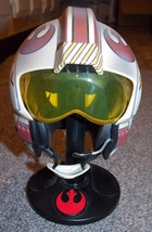 1997 Riddell Star Wars Luke Skywalker X-Wing Fighter Pilot Mini Helmet On Stand - £101.63 GBP