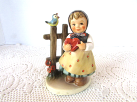 M.J. Hummel Figurine Sweet Greetings 352 W. Germany 4.25&quot; TMK-6 w/sticker   L1 - £30.55 GBP