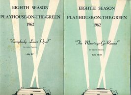 6 Playhouse on the Green Playbills 1962 Columbus Ohio - $38.71