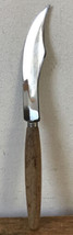 Vintage Mid Century Elesva Wood Handle Cheese Knife 3.75” Stainless Blade - £15.62 GBP