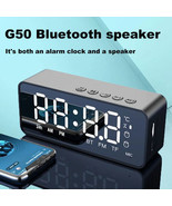 G50 Wireless Bluetooth Speaker with FM Radio Mini Card Mirror Alarm Cloc... - £13.31 GBP