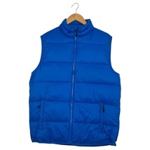 SwissTech Puffer Vest Mens Medium Blue Quilted Packable Lightweight Zip ... - $441.97 MXN