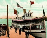 Steamer Nuovo Isola Wanderer Folger Thousand Ny 1900s Udb Cartolina Non ... - $7.90