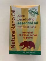 Nature Nano Deep Penetrating Essential Oil With Gold Nano ( .27 fl oz ) Made USA - $16.99