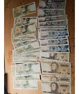 40x Old polish Zlotych banknotes 20x 50 zl 10 x 10000 zl  5x 500zl 5x 10... - $2,788.48 MXN