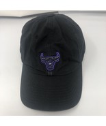 Chicago Bulls Hat Cap Strap Back Black Purple NBA Basketball Mens Mitche... - $17.82