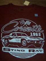 Vintage Style 1963 Corvette Sting Ray T-Shirt Big And Tall 3XLT 3XL New w/ Tag - £19.43 GBP