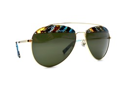 New Alain Mikli Paon A04004 005/71 Gold Aviator Authentic Sunglasses 58-16 #1A - £100.90 GBP