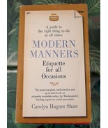 1960 Guide to MODERN MANNERS-Etiquette for all Occasions 1st Crest Vintage - £9.01 GBP