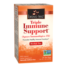 Bravo Herbal Tea Triple Immune Support 20 Bags Healthy Immune Function NO GMO - £6.22 GBP