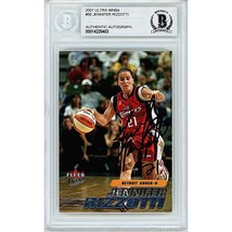 Jennifer Rizzotti Signed Comets 2001 Fleer Ultra WNBA BGS Auto Beckett Autograph - £76.71 GBP