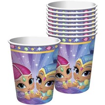 Shimmer & Shine Paper Cups Birthday Party Supplies 9 oz 8 Per Package New - $3.25