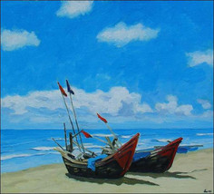 Homeland, a 24 high x 28 commission original oil painting on canva - £196.74 GBP