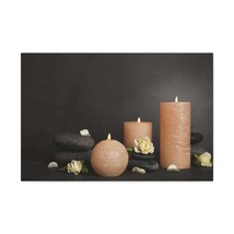 Spa Burning Candles Forest Floral Nature Photography Canvas Wall Art for Home D - £71.96 GBP+