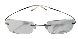 Silhouette Rimless Titanium Eyeglasses Brown Rectangular Frames ONLY 757... - $77.39