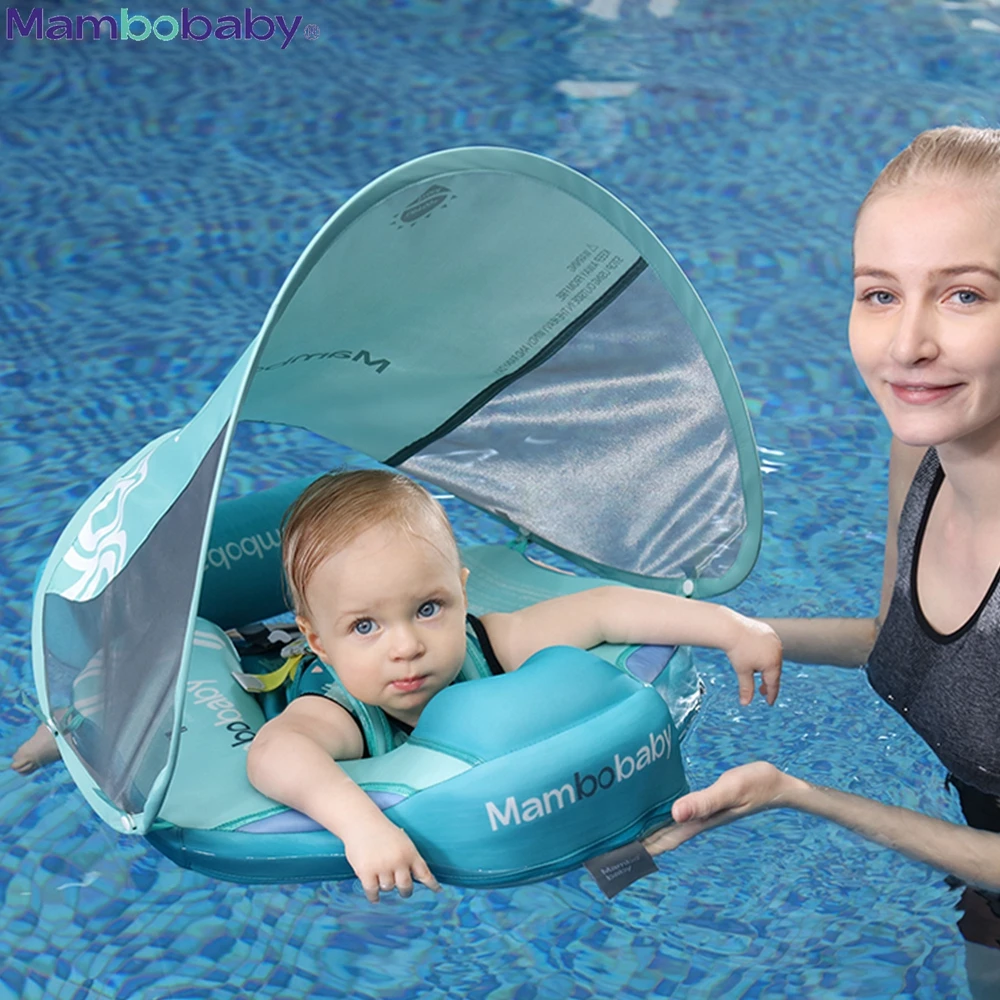 Mambobaby Non-Inflatable Baby Chest Floats Waist Swimming Rings Swim Trainer - £80.56 GBP