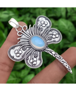 Dragonfly opalite sterling silver pendant - €20,38 EUR