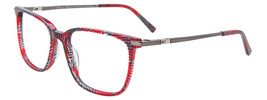 EASYCLIP EC520 Eyeglasses Eye Glasses 030 Red Authentic New 52mm Unisex - £145.63 GBP