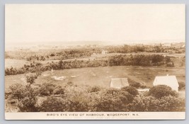 RPPC Bird&#39;s Eye View Of Harbour Wedgeport Nova Scotia Vintage Canada Postcard - £13.08 GBP