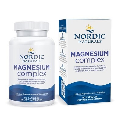 8/27 Nordic Naturals Magnesium Complex - 90 Capsules - 225 mg Magnesium,... - $17.81