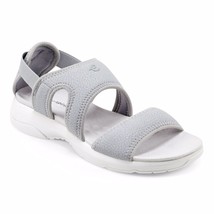 NEW EASY SPIRIT  GRAY COMFORT WEDGE SANDALS  SIZE 8 W WIDE - $58.85