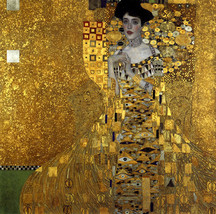 Portrait of a Lady 22x30 Art Deco Print by Gustav Klimt Hand Numbered Ed... - £93.82 GBP