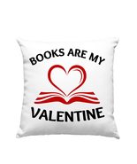 Books are My Valentine Pillow, Valentines Gift for Book Lover, Bookworm ... - £23.75 GBP