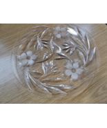 American Brilliant Faceted Dish Floral Heavy Vintage Beautiful - £19.14 GBP