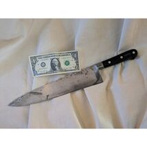 Sabatier Carbon Steel Chef Knife 12 Inch Full Tang Blade France Sharp - $102.89