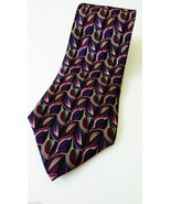 Harve Benard by  Benard Holtzman 100% Silk Necktie Tie Geometric  60&quot;L p... - £19.57 GBP